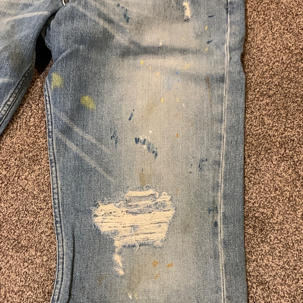 Hollister Men's Light Blue Relaxed Jeans - Picture 5 of 6